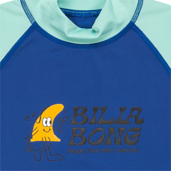 2025 Billabong Junior Waves Kortærmet Lycravest EBTWR03004 - Blue Rinse